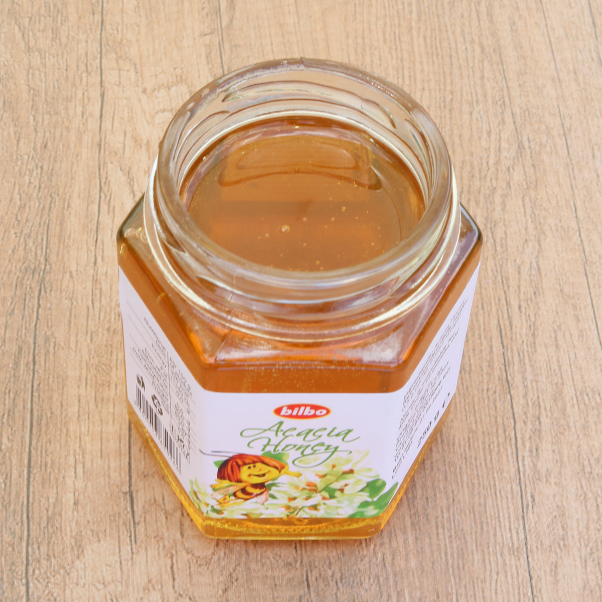 Miel de acacia cruda Bilbo • 250 g
