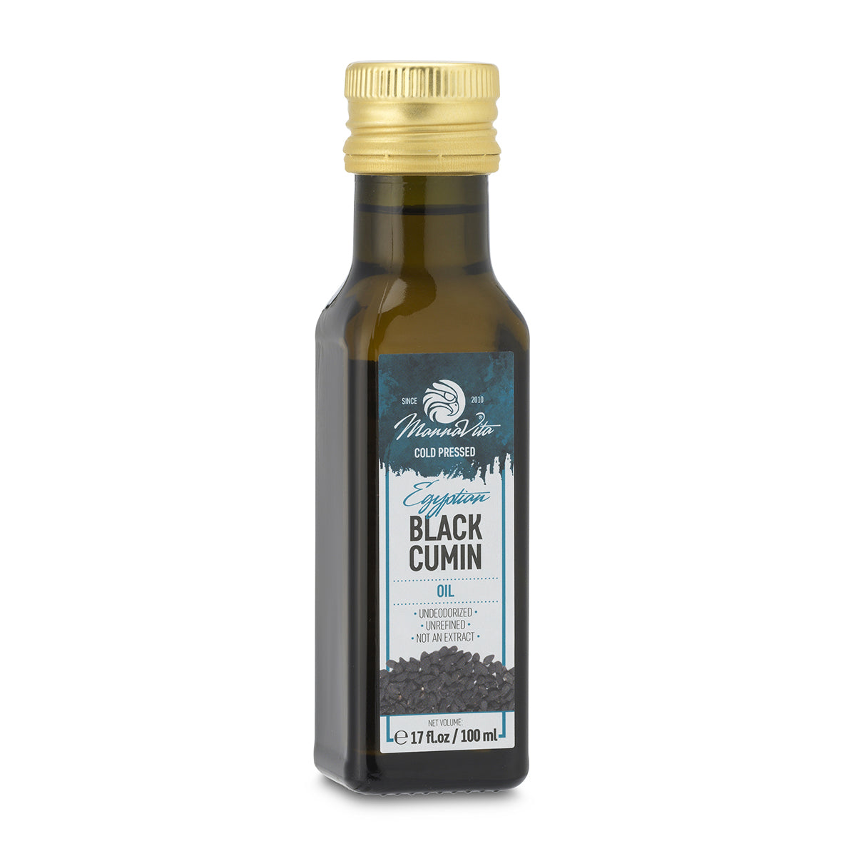 Aceite de semilla de comino negro prensado en frío Mannavita • 100 ml