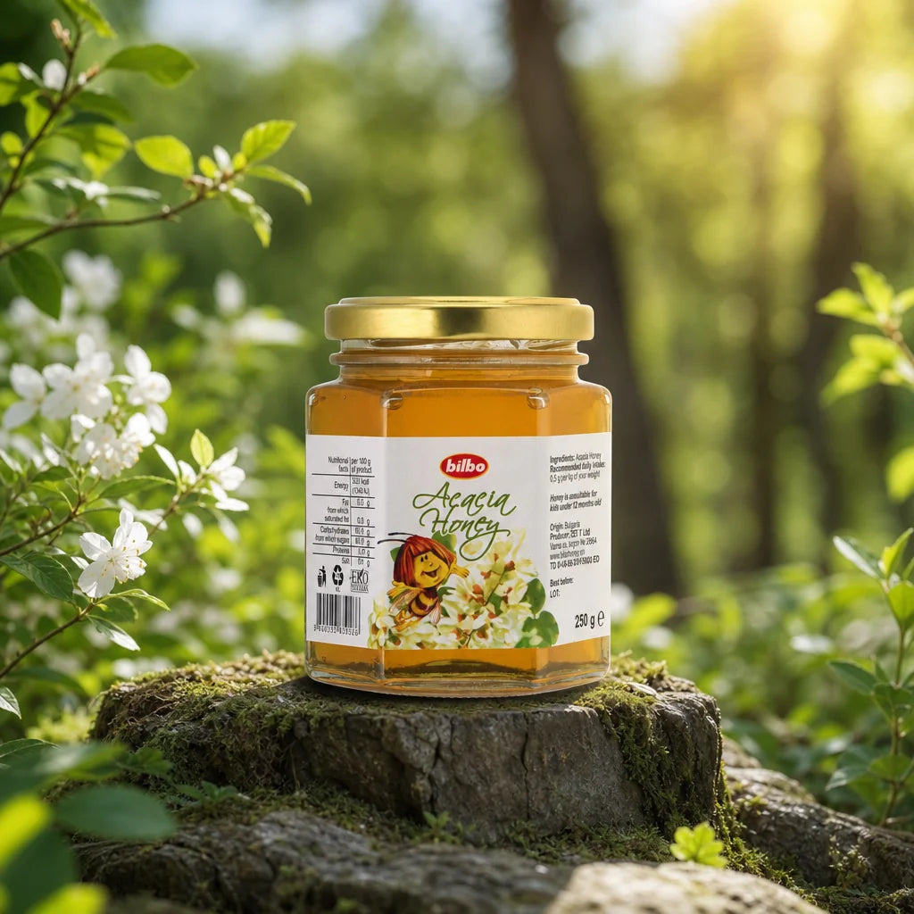 Miel de cacao crudo Bilbo • 250 g