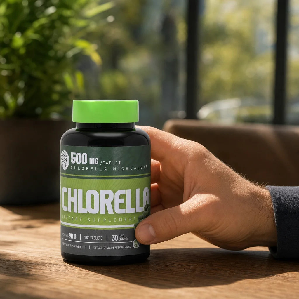 Mannavita • Tabletas de Chlorella 500 mg • 180 uds.