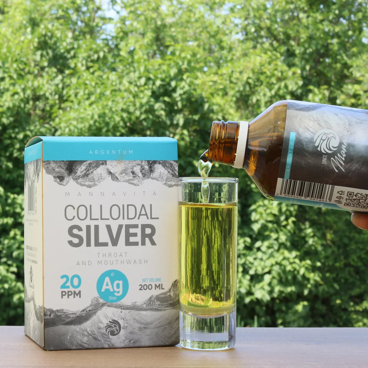 Mannavita Colloidal Silver 20 PPM • 200 ml - Mannavita