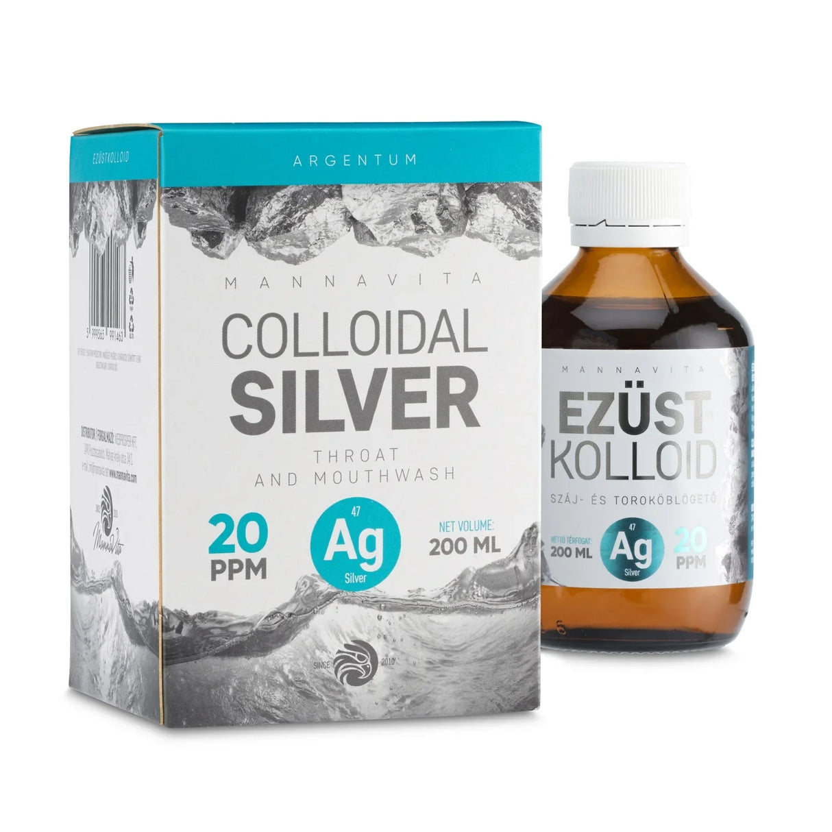 Mannavita Colloidal Silver 20 PPM • 200 ml - Mannavita
