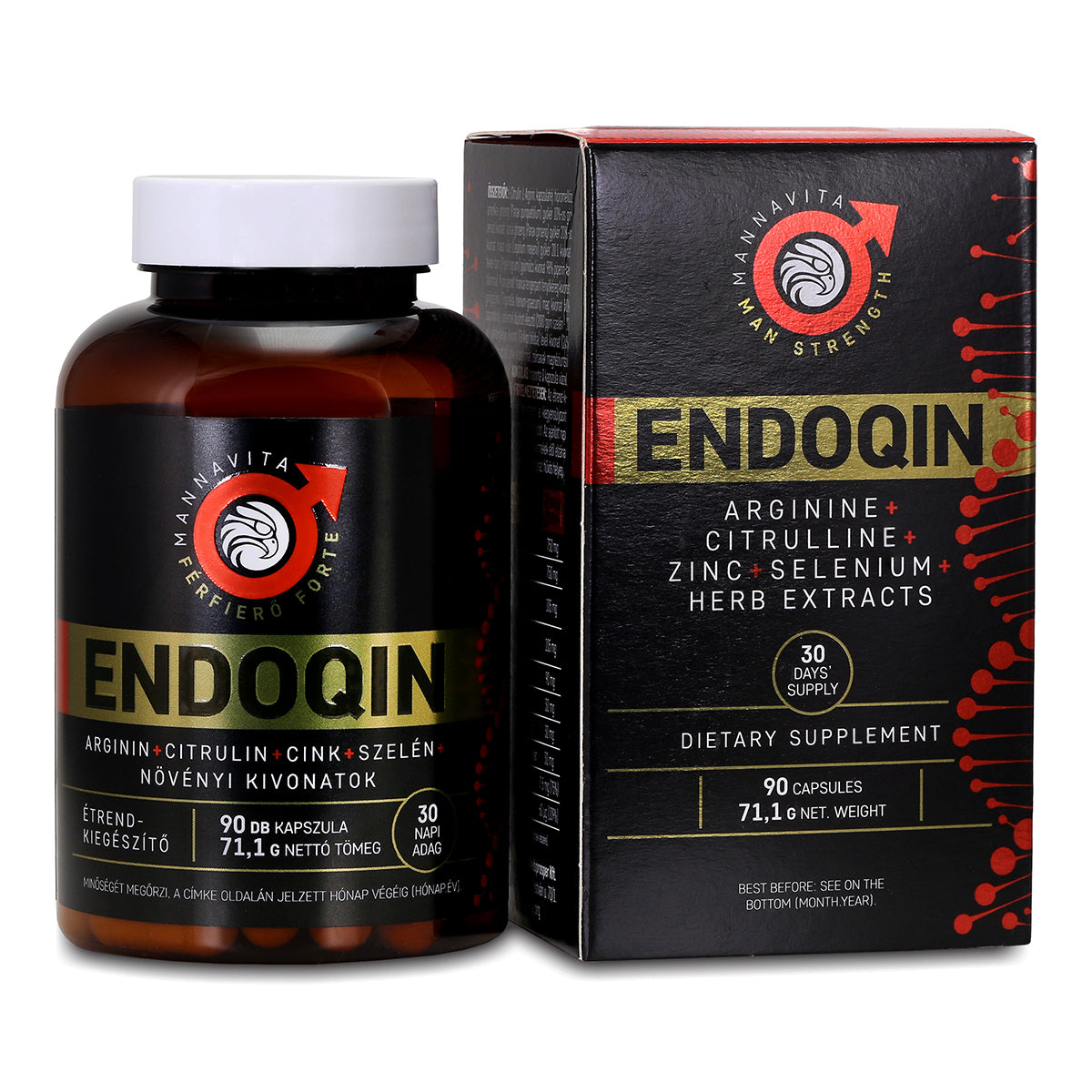 ENDOQIN mano de obra forte • 90 cápsulas