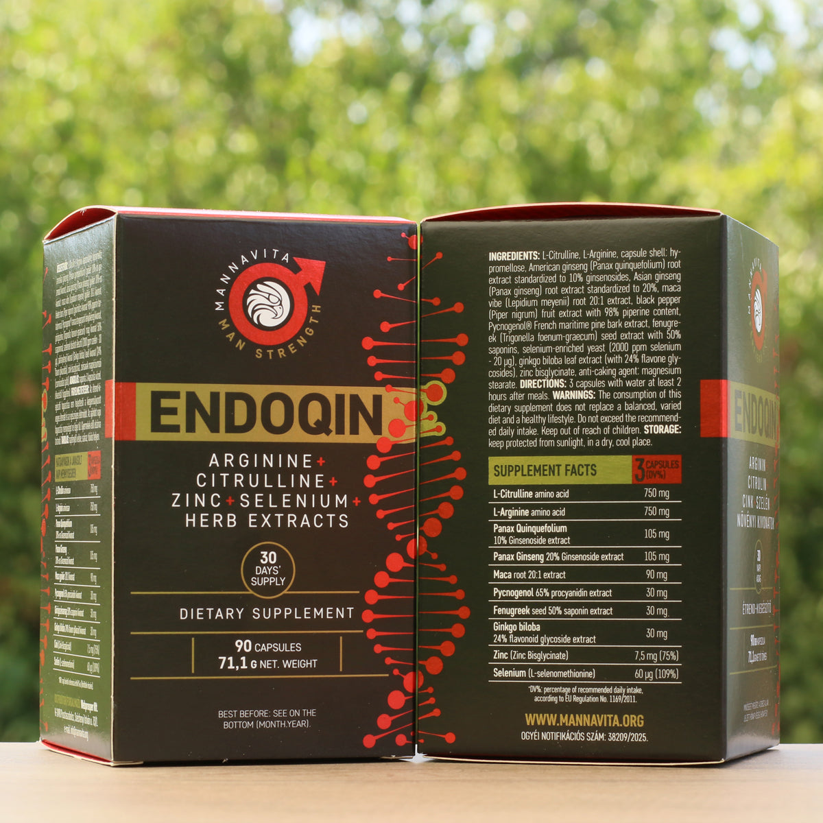 ENDOQIN mano de obra forte • 90 cápsulas
