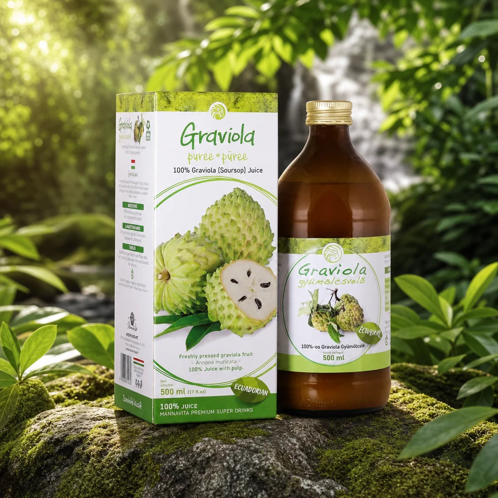 Mannavita • Purée puro 100% prensado de Graviola • 500 ml