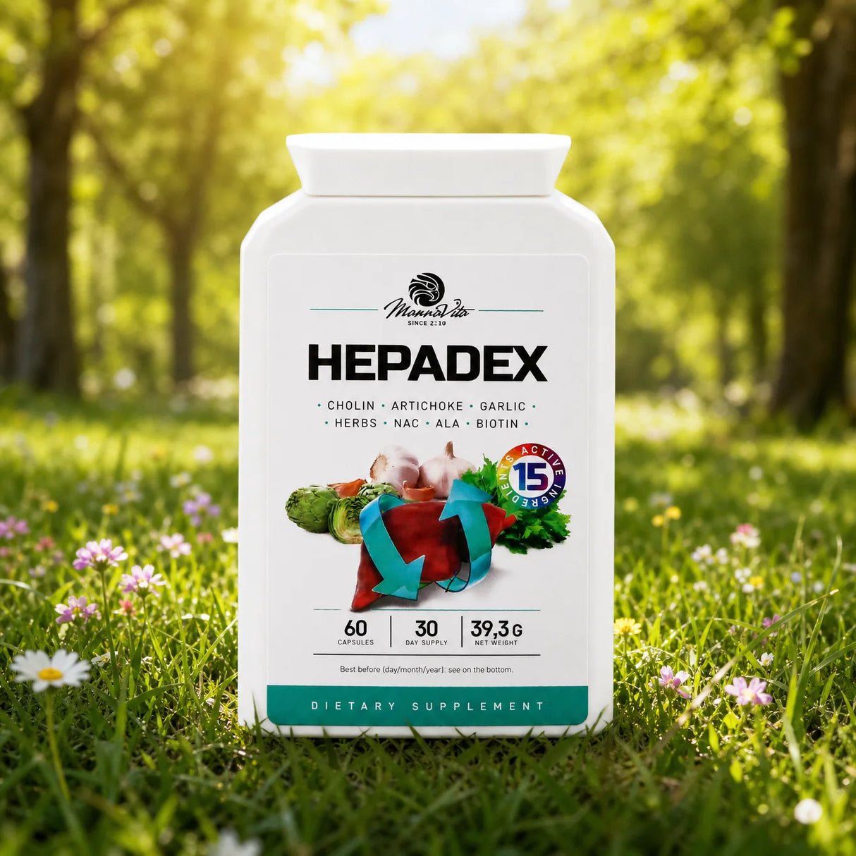 HEPADEX • Complejo regenerador del Hígado • 60 cápsulas