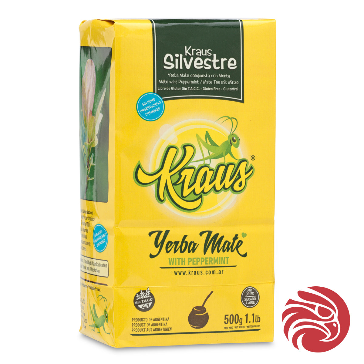 Té de yerba mate Kraus • Silvestre, MENTA • 500 g
