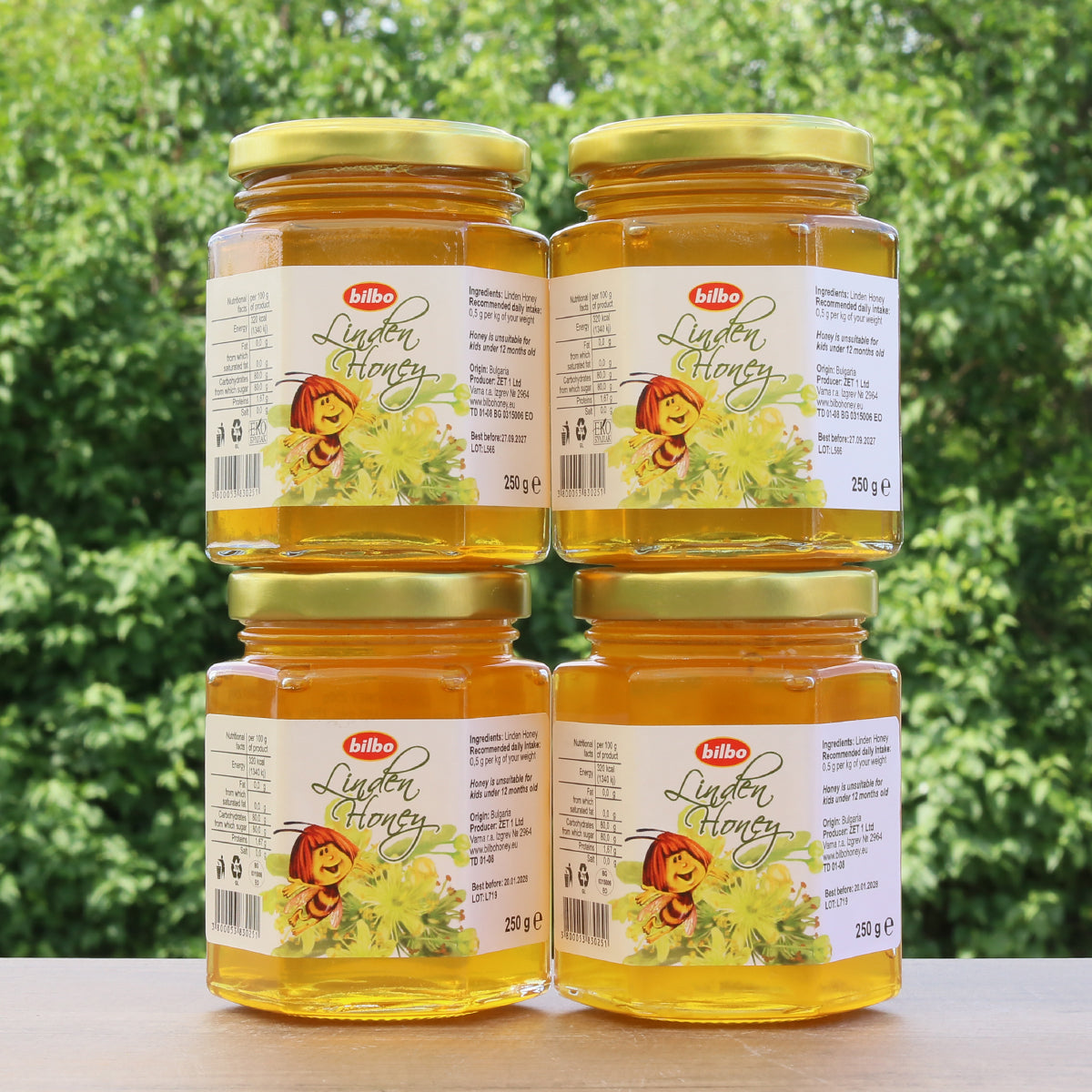 Miel de tila cruda Bilbo • 250 g