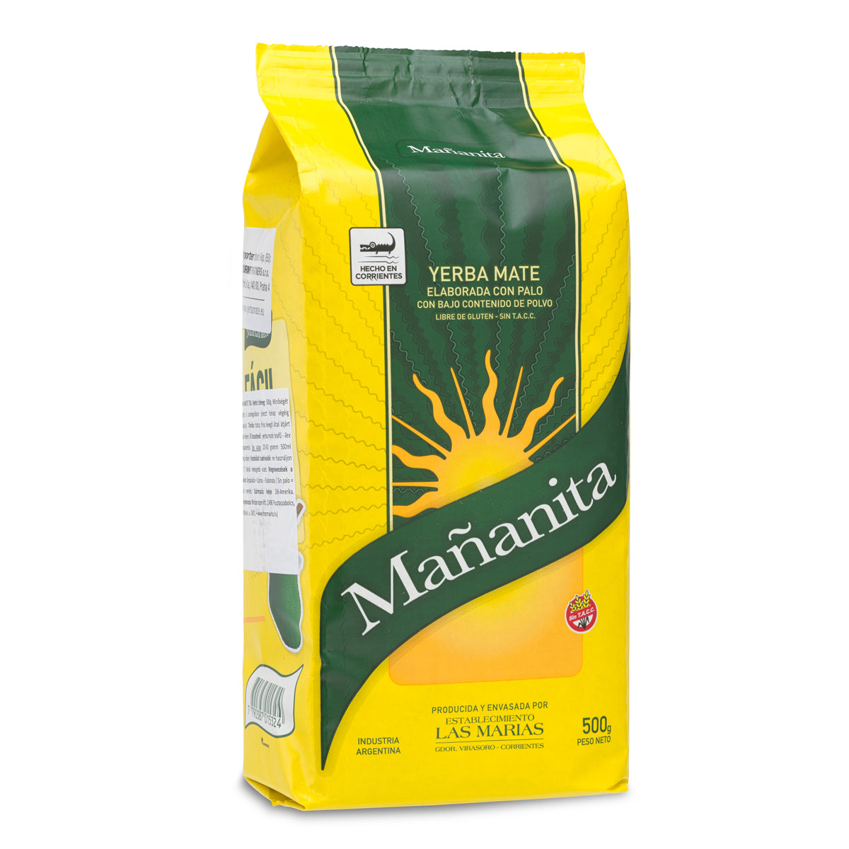 Té de yerba mate Mañanita • Elaborada con palo • 500 g