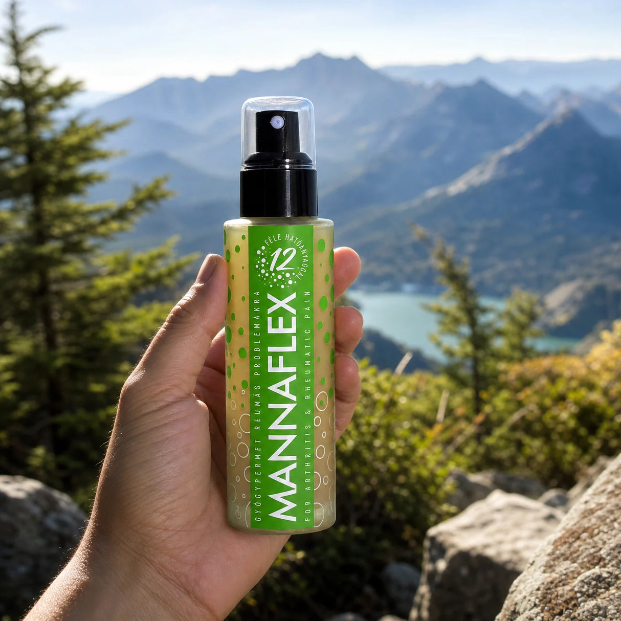 MANNAFLEX • Spray curativo para alivio del dolor en Articulaciones y Músculos • 100ml