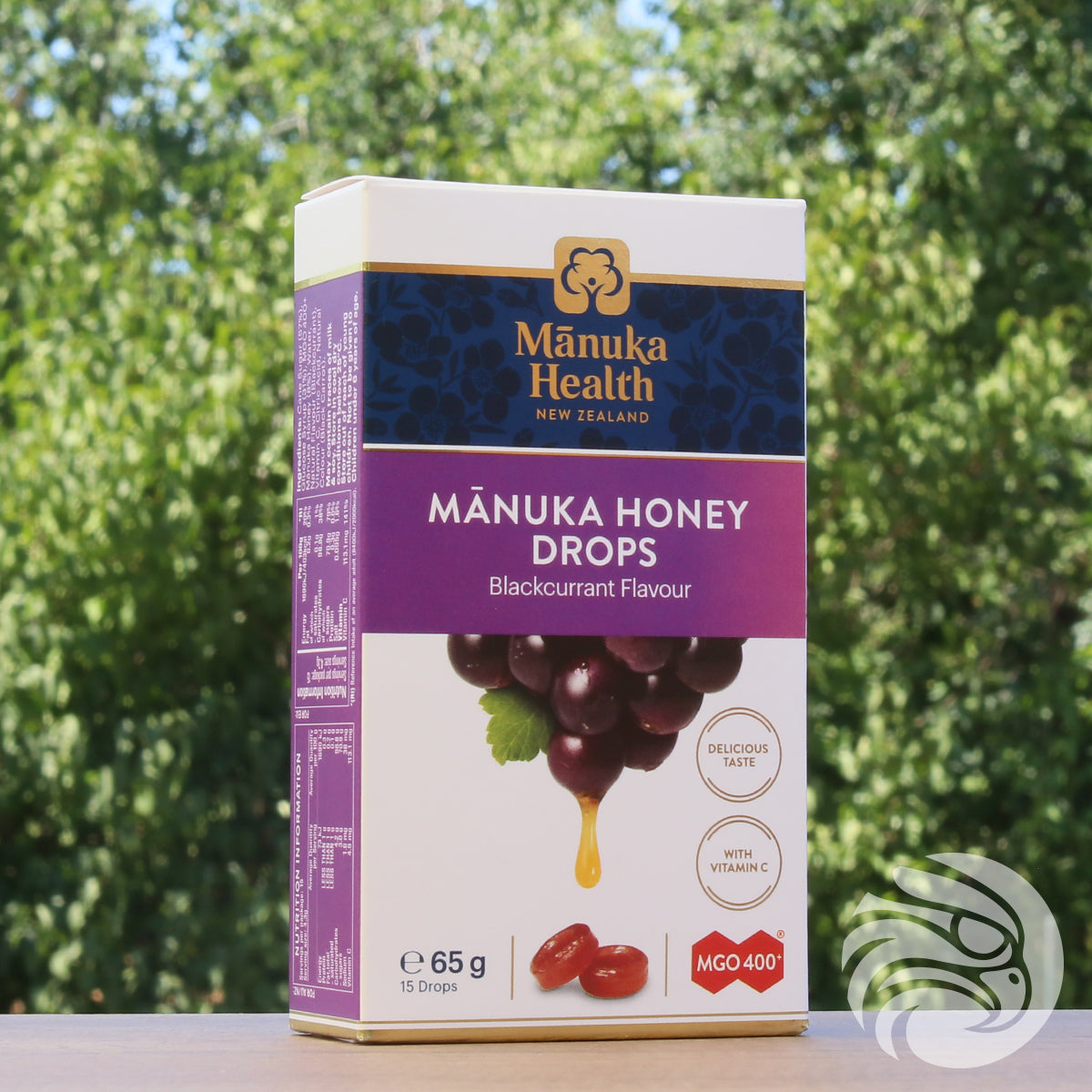 Pastillas de miel de manuka con grosella negra • 15 uds.