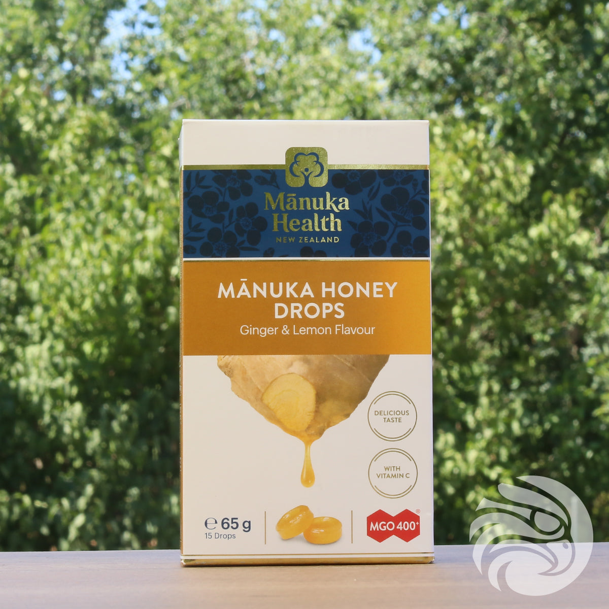 Pastillas de miel de Manuka con jengibre y limón naturales • 15 unidades.