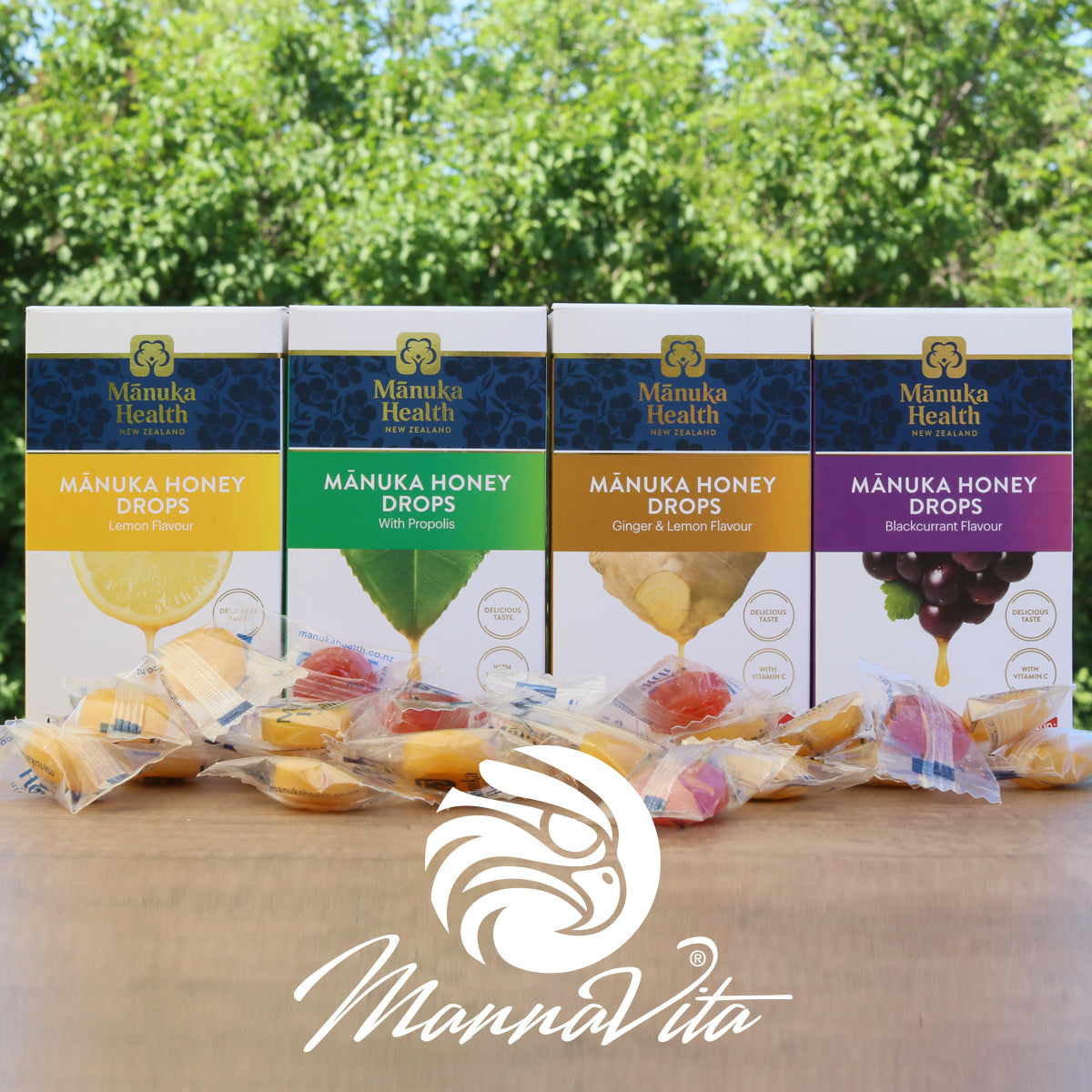 Pastillas de miel de manuka con grosella negra • 15 uds.