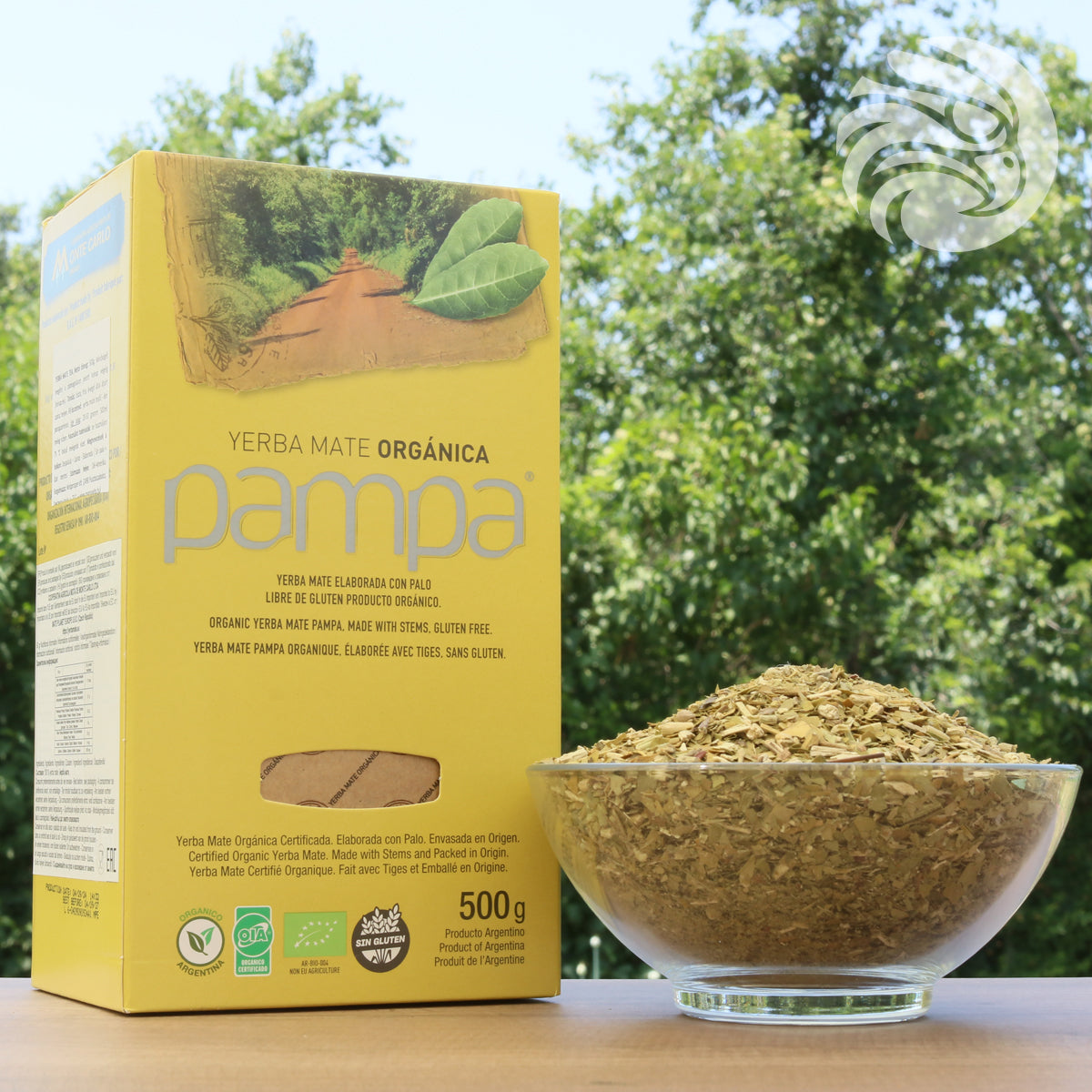 Té de yerba mate orgánica Pampa • Elaborado con palo • 500 g