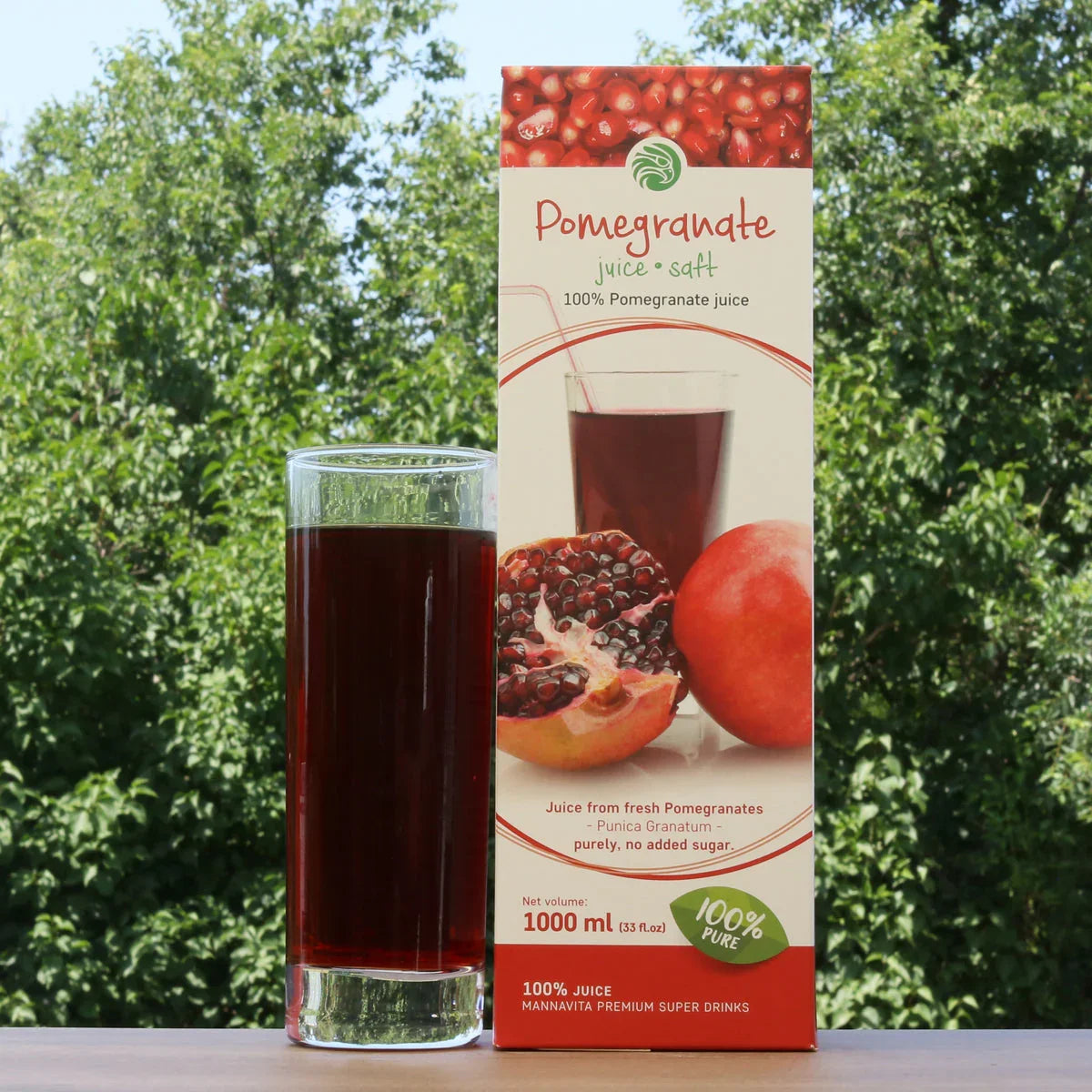 Mannavita Pomegranate 100% pure pressed juice • 1000 ml - Mannavita