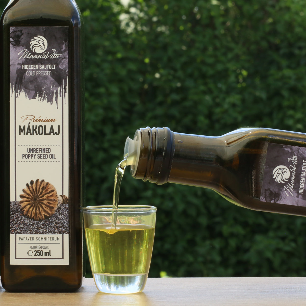 Aceite de semilla de amapola húngaro prensado en frío Mannavita • 250 ml
