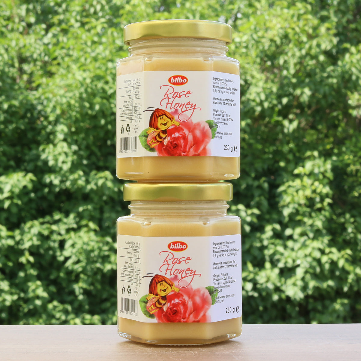 Miel de rosa cruda Bilbo • 230 g