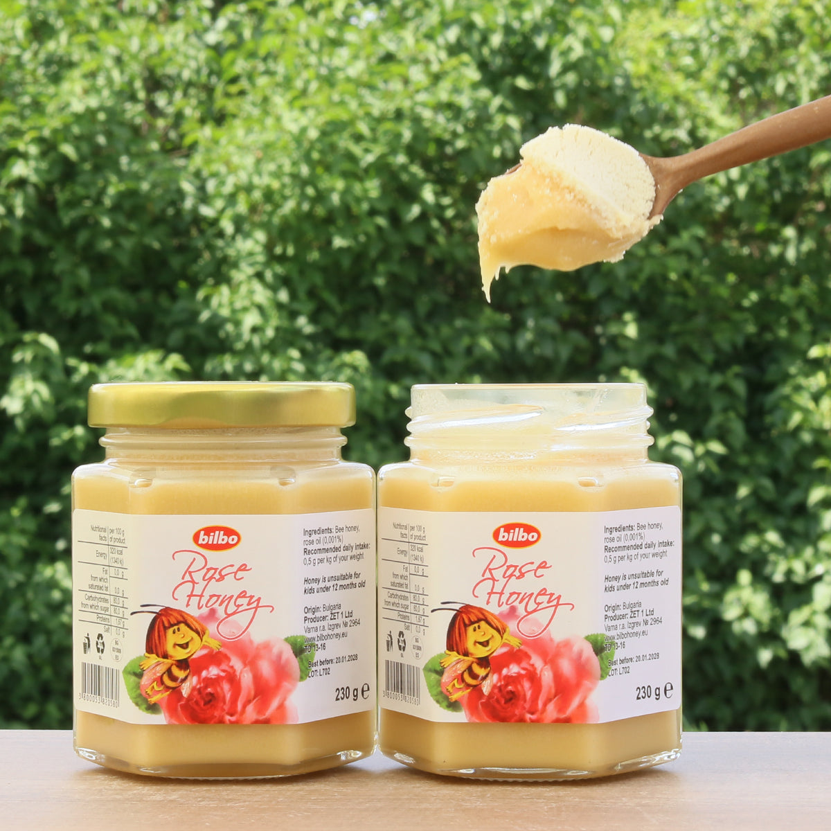 Miel de rosa cruda Bilbo • 230 g