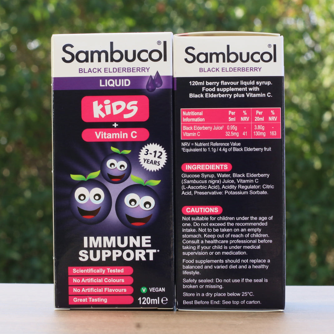 Jarabe de saúco negro Sambucol, niños • 120 ml
