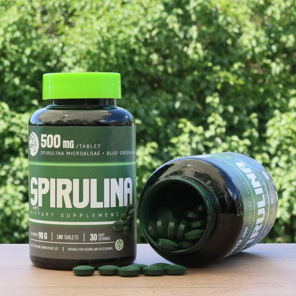 Mannavita Spirulina 500 mg tablets • 180 pcs. - Mannavita