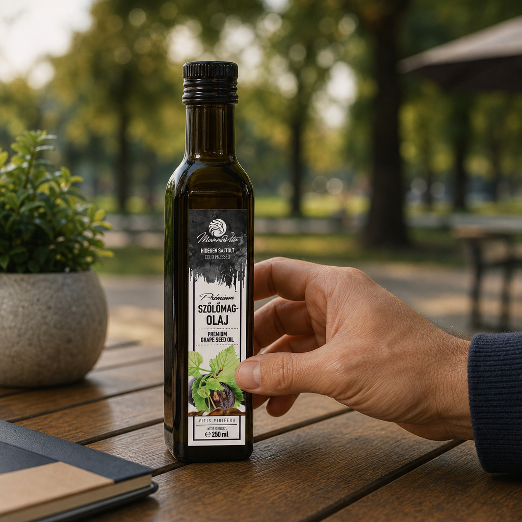 Aceite de semilla de uva prensado en frío húngaro Mannavita • 250 ml