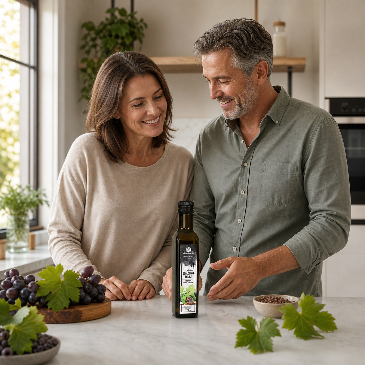 Aceite de semilla de uva prensado en frío húngaro Mannavita • 250 ml