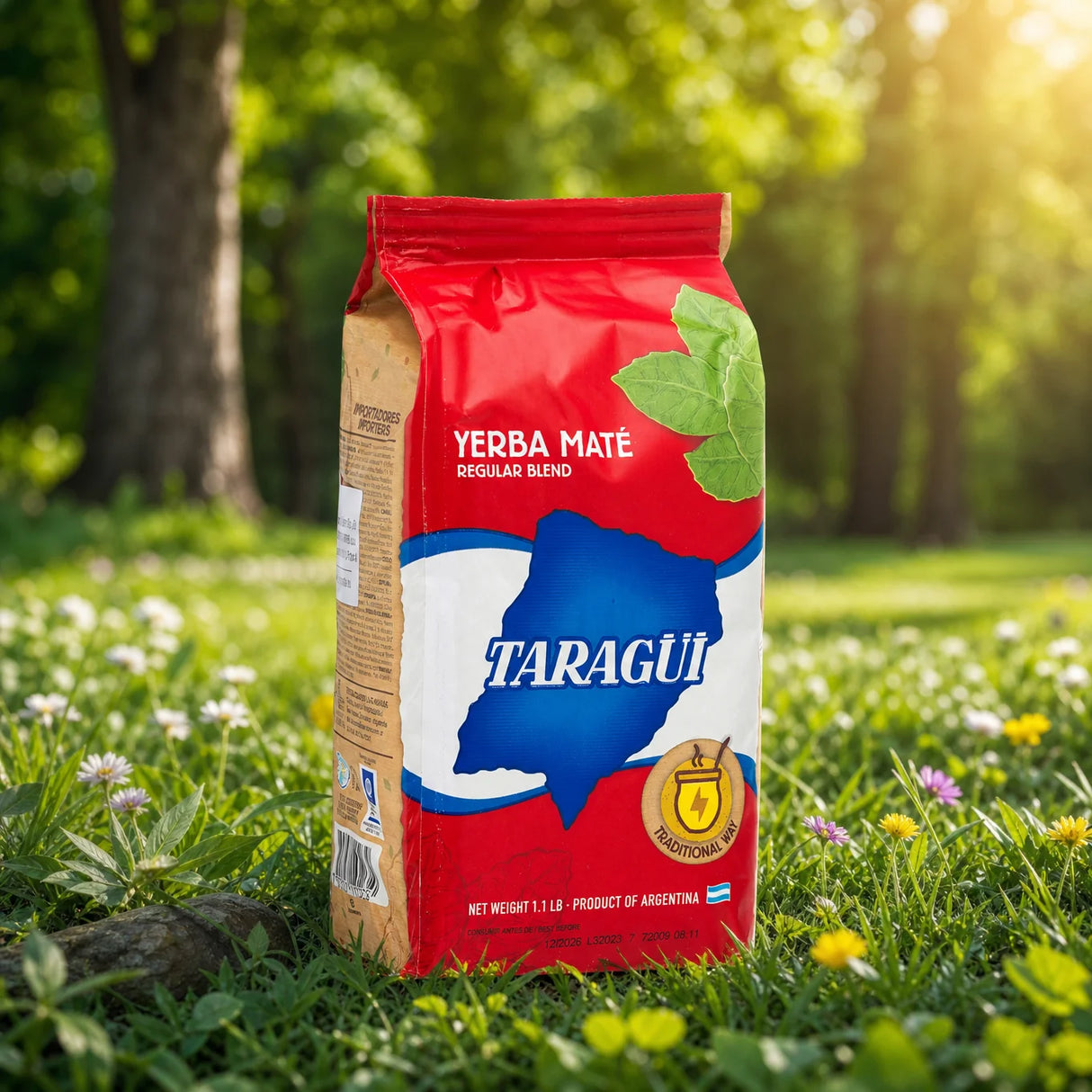 Yerba mate Taragüi • Elaborada con palo • 500 g