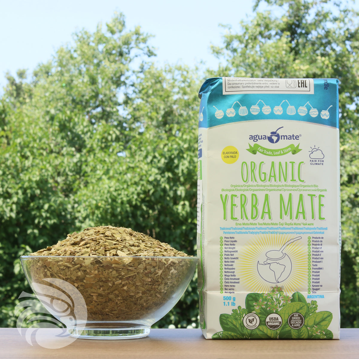 Aguamate Yerba mate orgánica • Elaborada con palo • 500 g