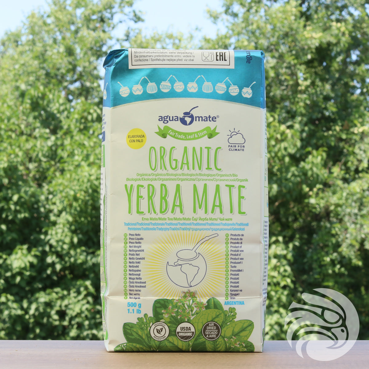 Aguamate Yerba mate orgánica • Elaborada con palo • 500 g