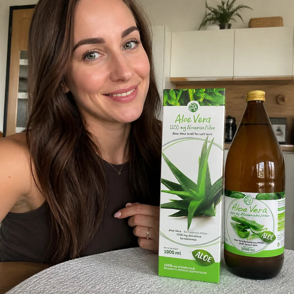 Mannavita Aloe vera 100% jugo puro prensado • 1000 ml