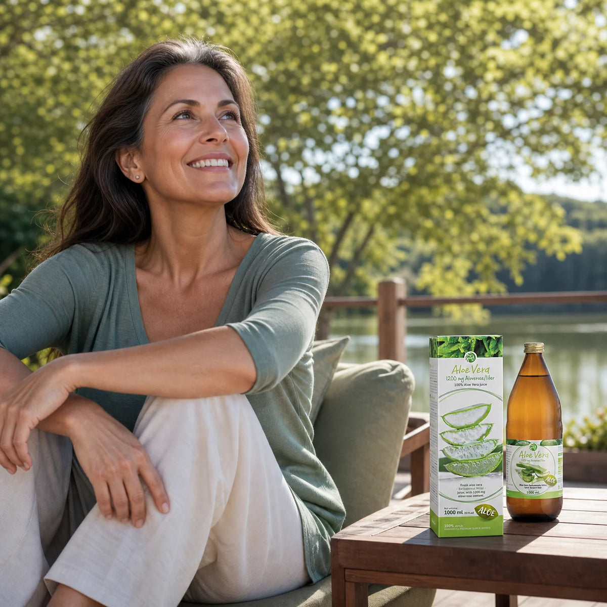 Mannavita Aloe vera 100% jugo puro prensado • 1000 ml