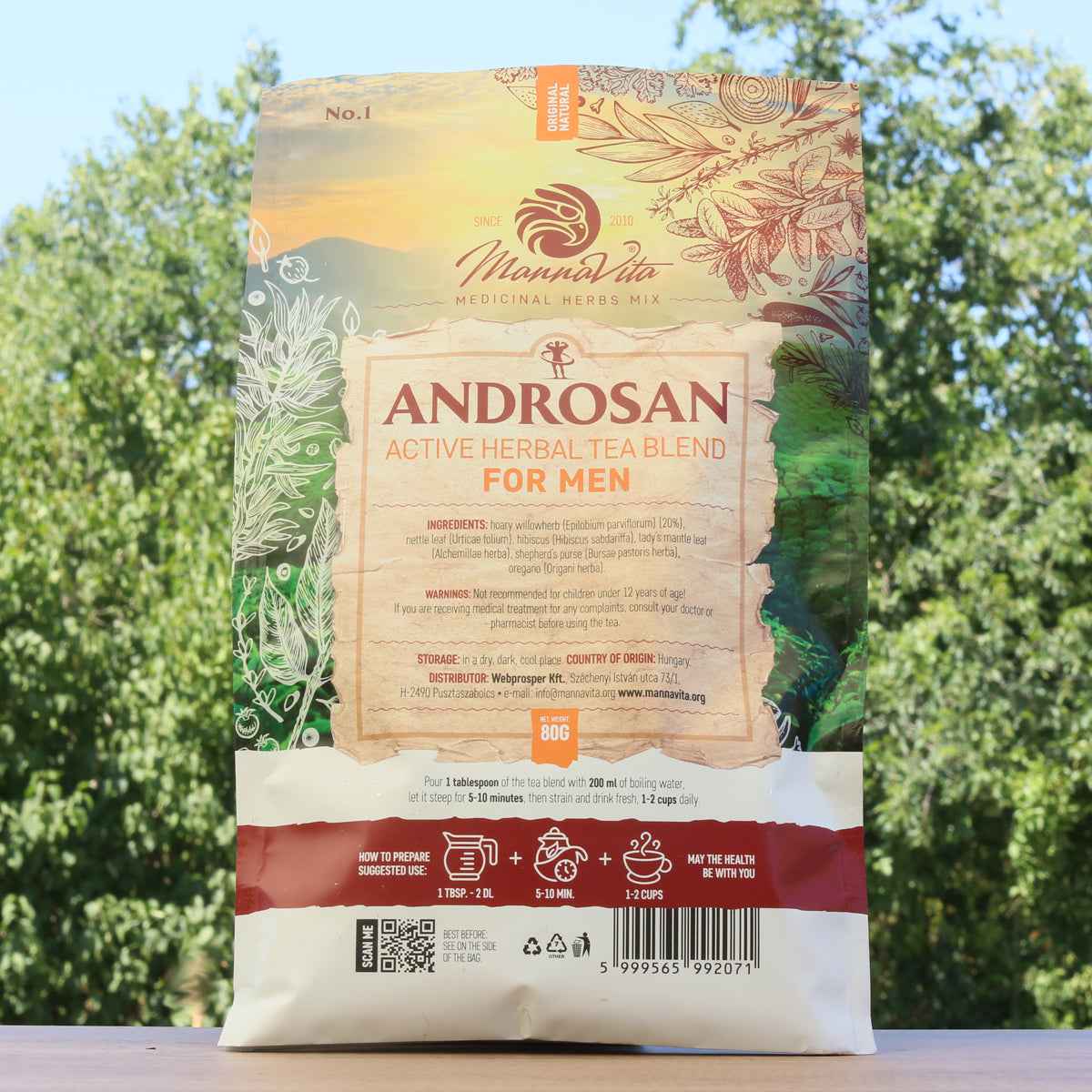 ANDROSAN mezcla de té de hierbas activa para hombres • 80g
