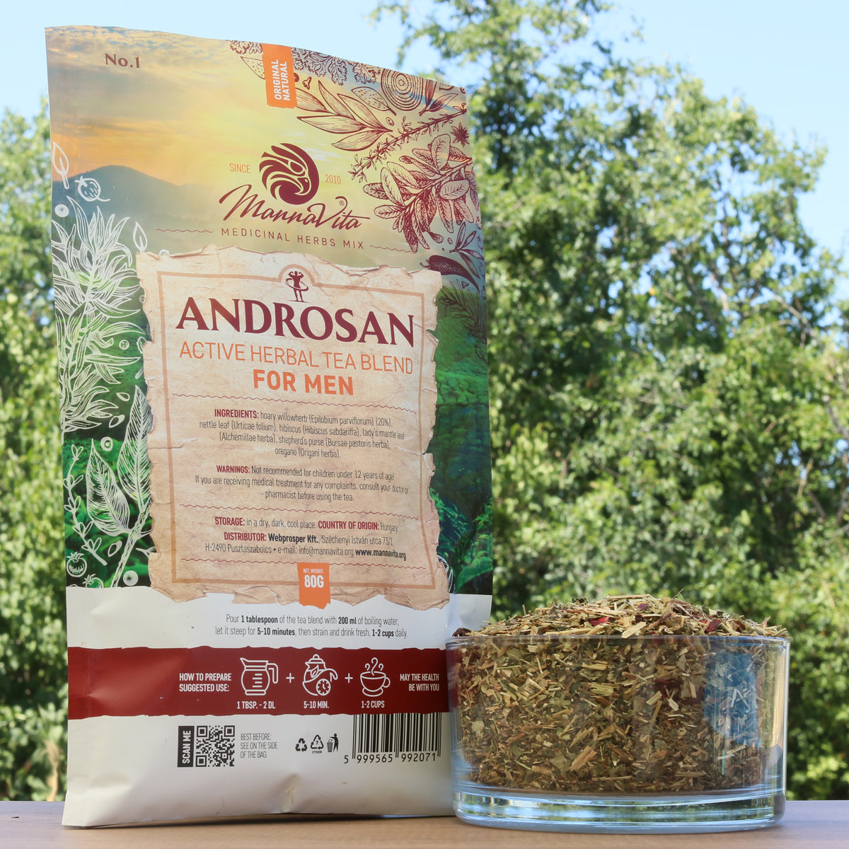 ANDROSAN mezcla de té de hierbas activa para hombres • 80g