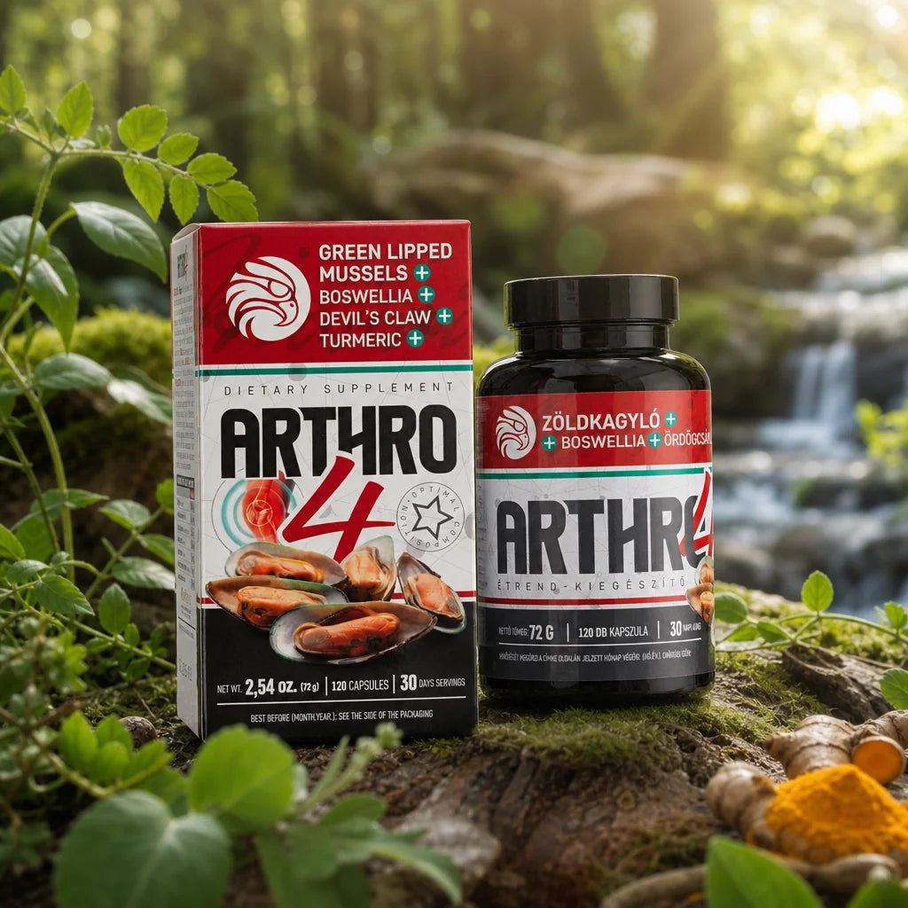 ARTHRO4 • Complejo para articulaciones y cartílago • con mejillón de labios verdes • 120 cápsulas