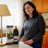 Mannavita • Jugo puro 100% prensado de bayas de Aronia • 1000 ml
