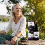 Mannavita • Jugo puro 100% prensado de bayas de Aronia • 1000 ml
