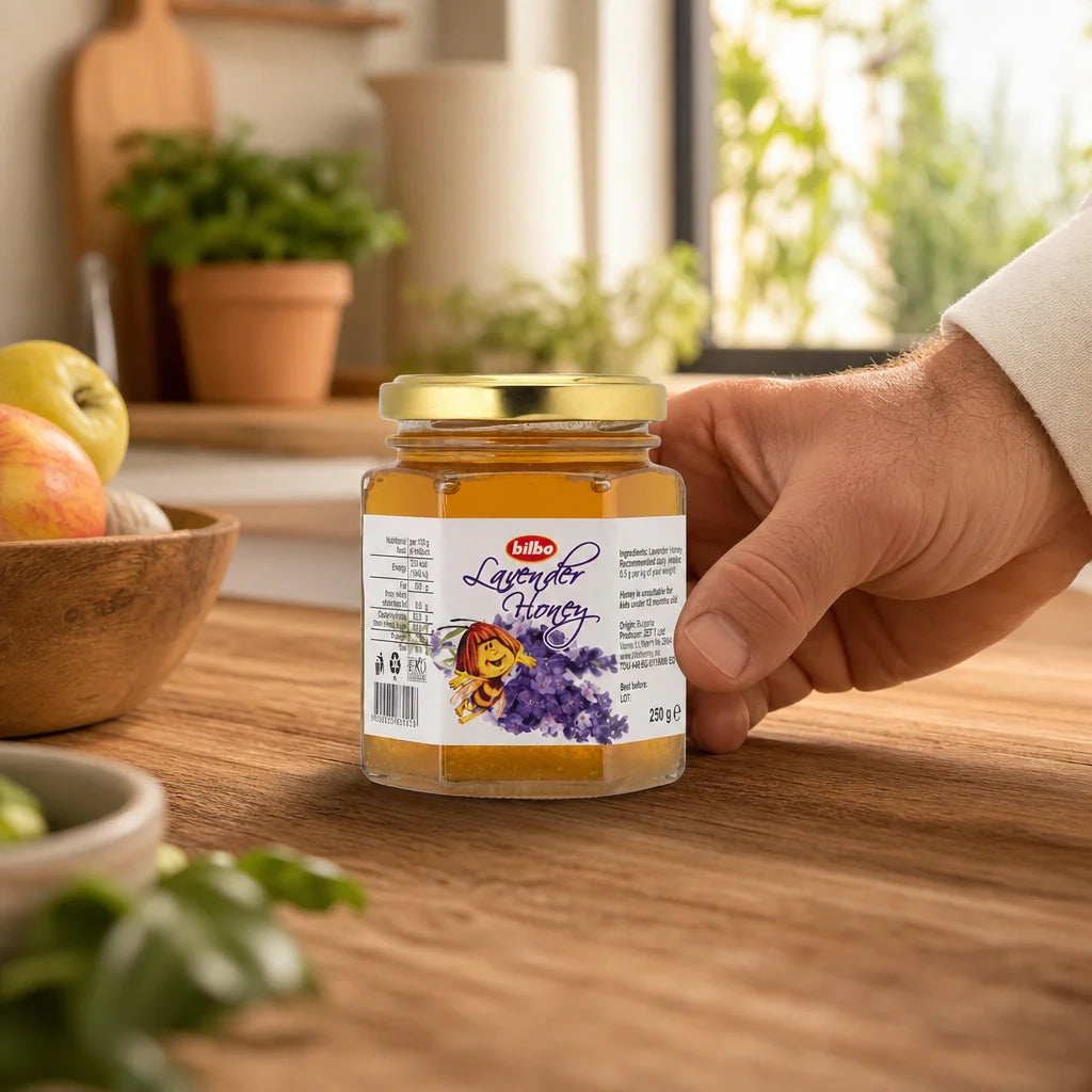 Miel de lavanda cruda Bilbo • 250 g