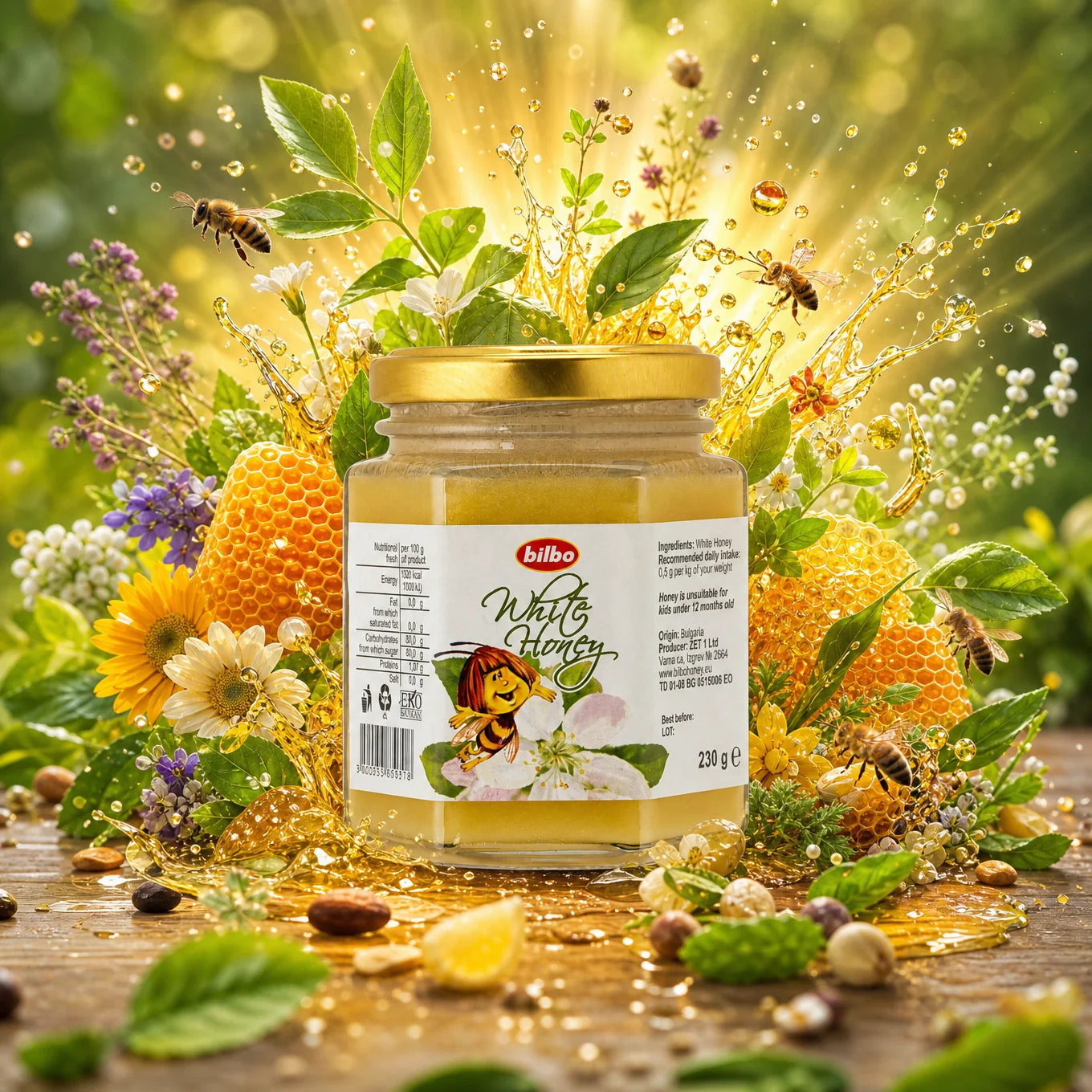 Miel de lavanda cruda Bilbo • 250 g