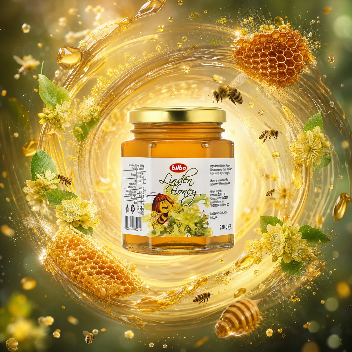 Miel de lavanda cruda Bilbo • 250 g