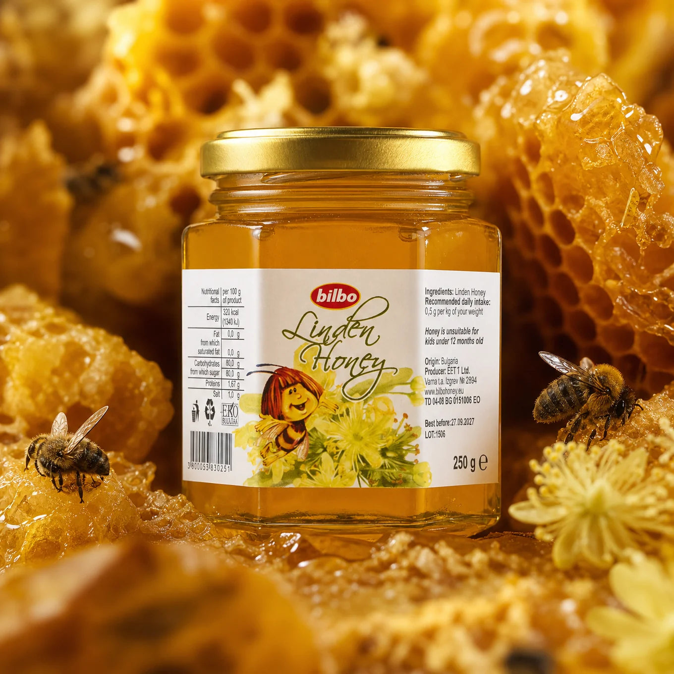 Miel de lavanda cruda Bilbo • 250 g