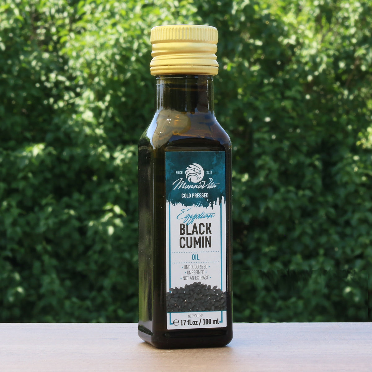 Aceite de semilla de comino negro prensado en frío Mannavita • 100 ml