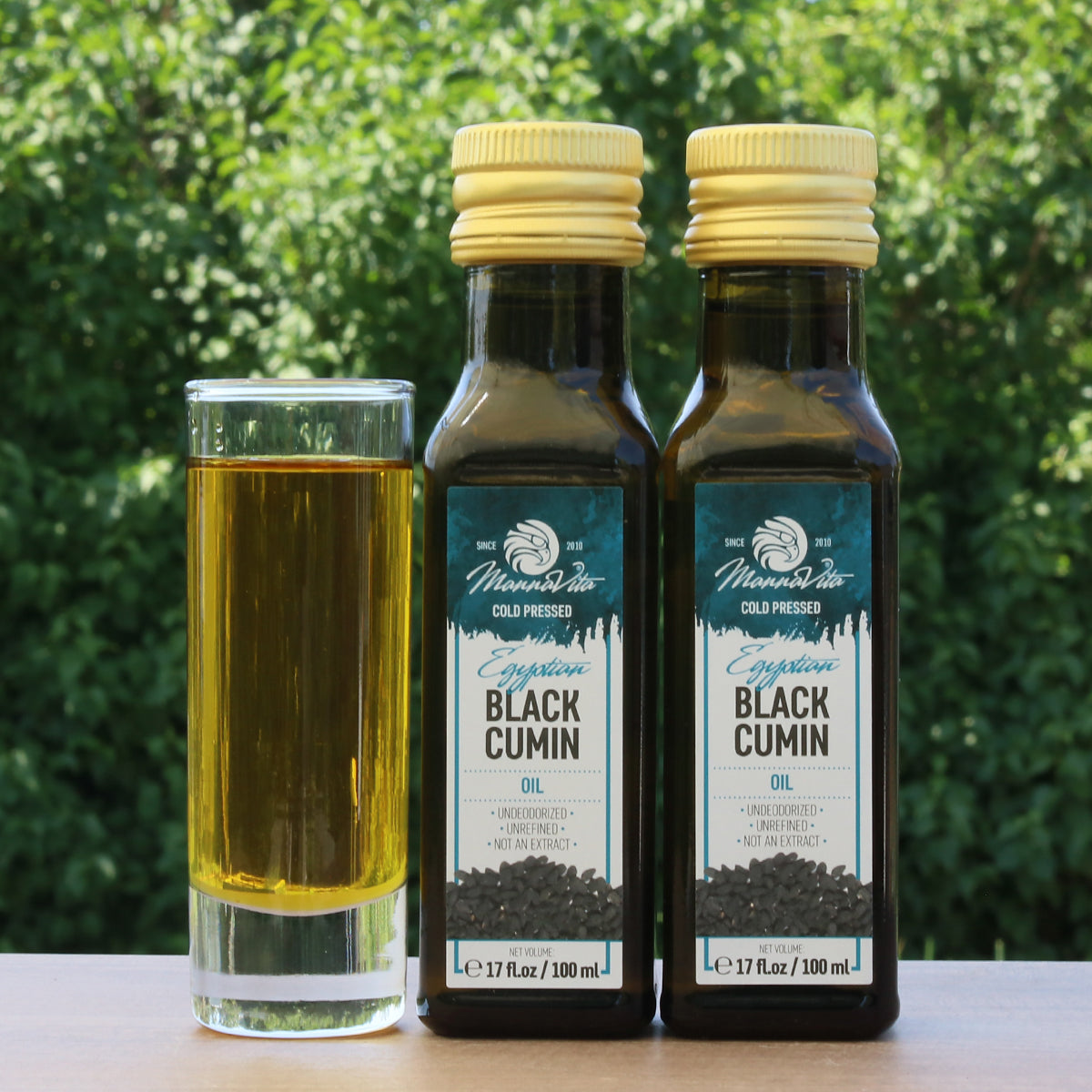 Aceite de semilla de comino negro prensado en frío Mannavita • 100 ml