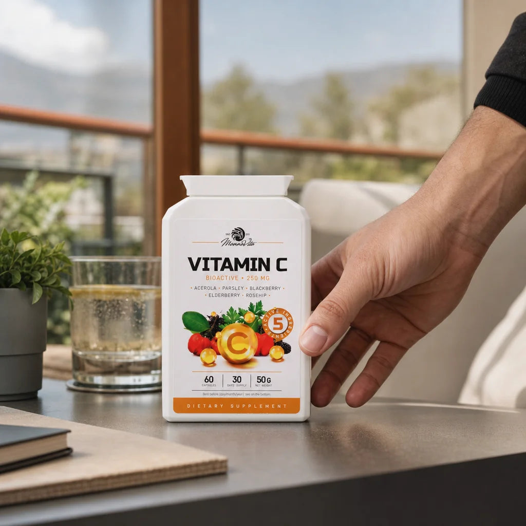 Mannavita Complejo de Vitamina C • 250 mg bioactivo • 60 cápsulas