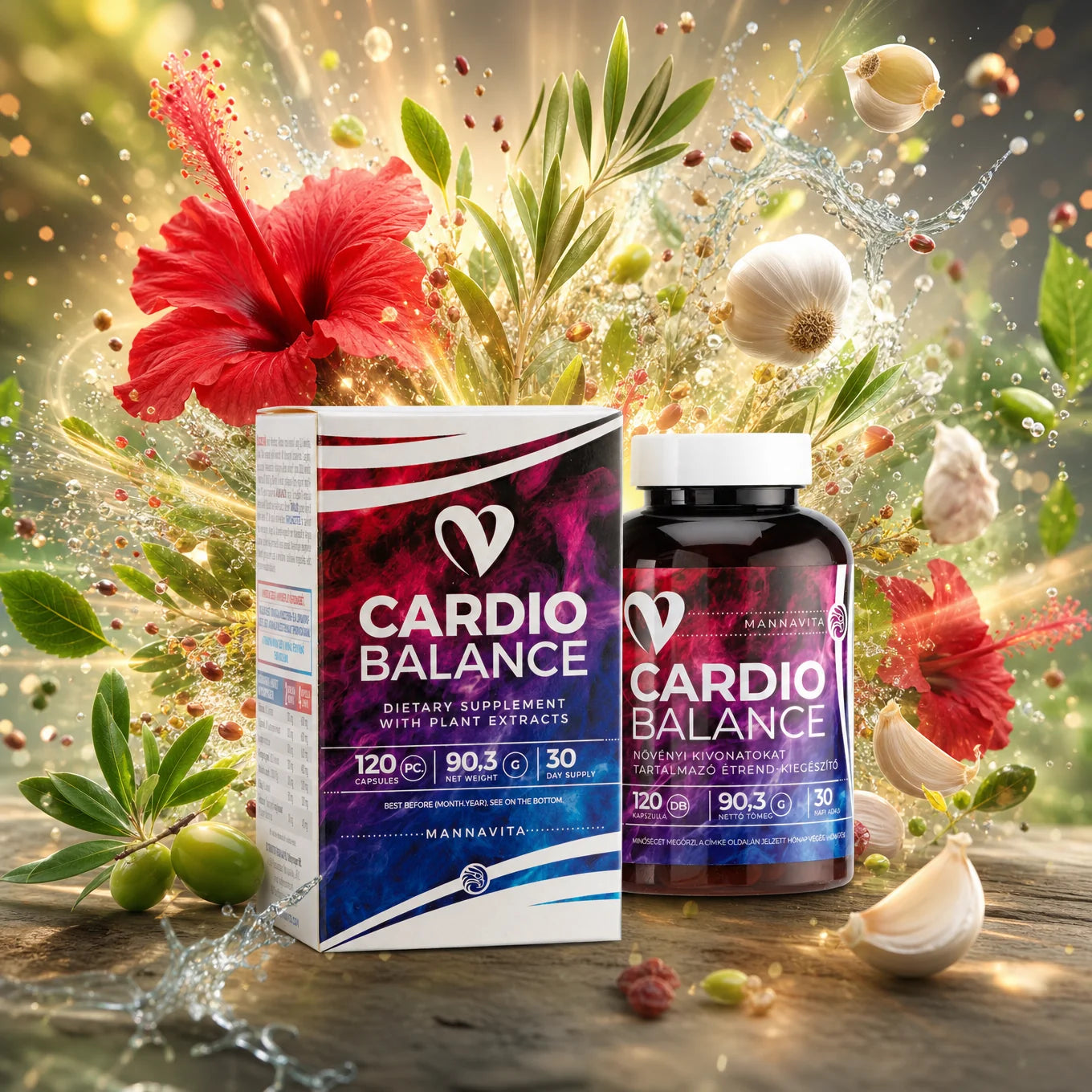 CARDIO Complejo para equilibrar la presión arterial • 120 cápsulas