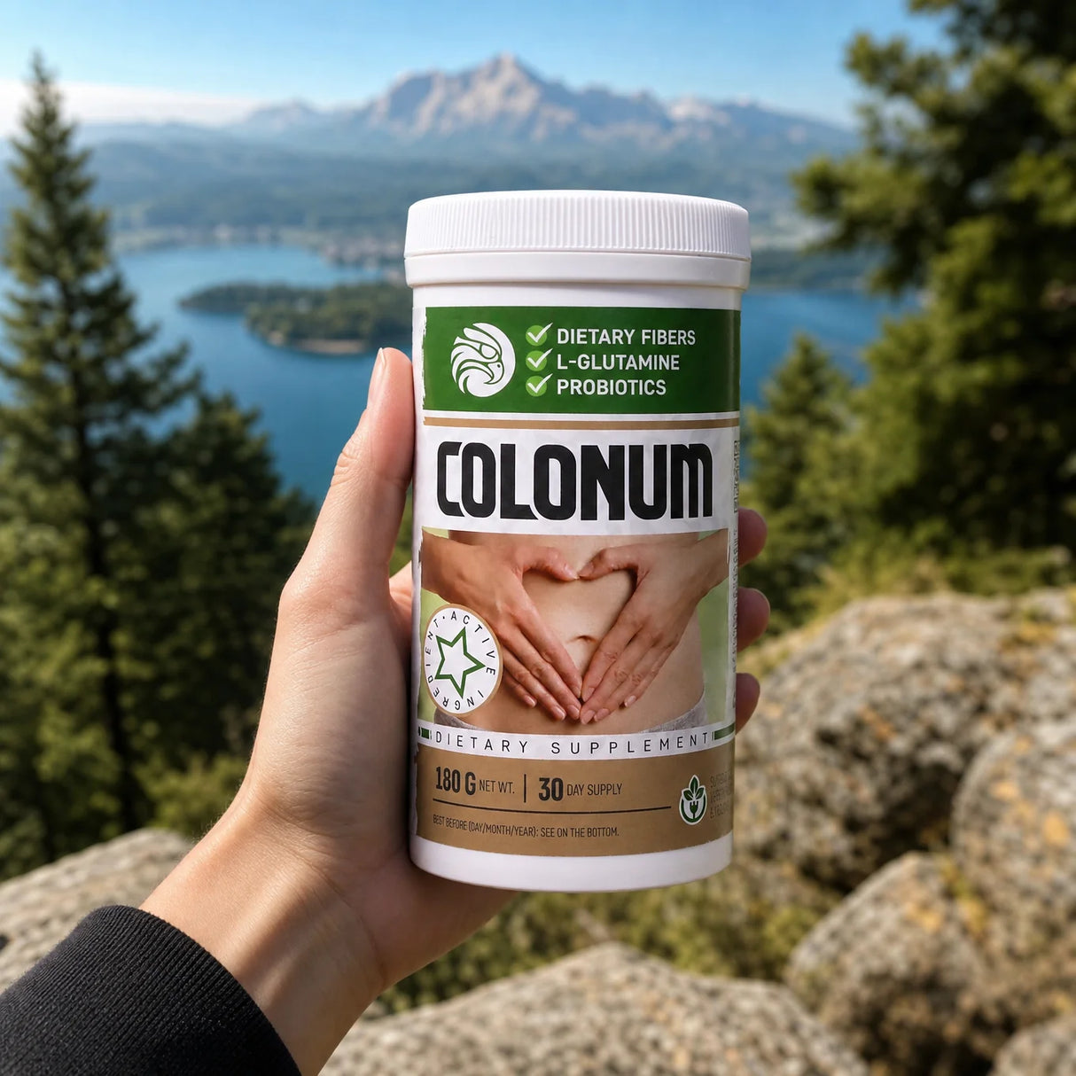 COLONUM polvo para limpieza de colon y restauración intestinal • 180g