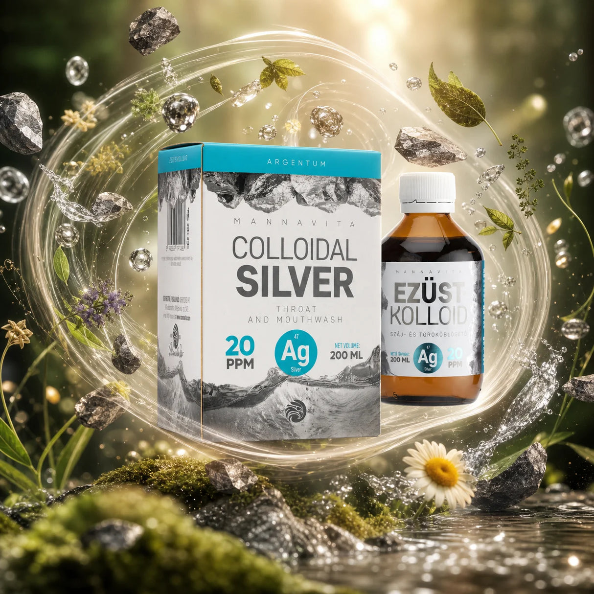Mannavita Plata Coloidal 20 PPM • 200 ml