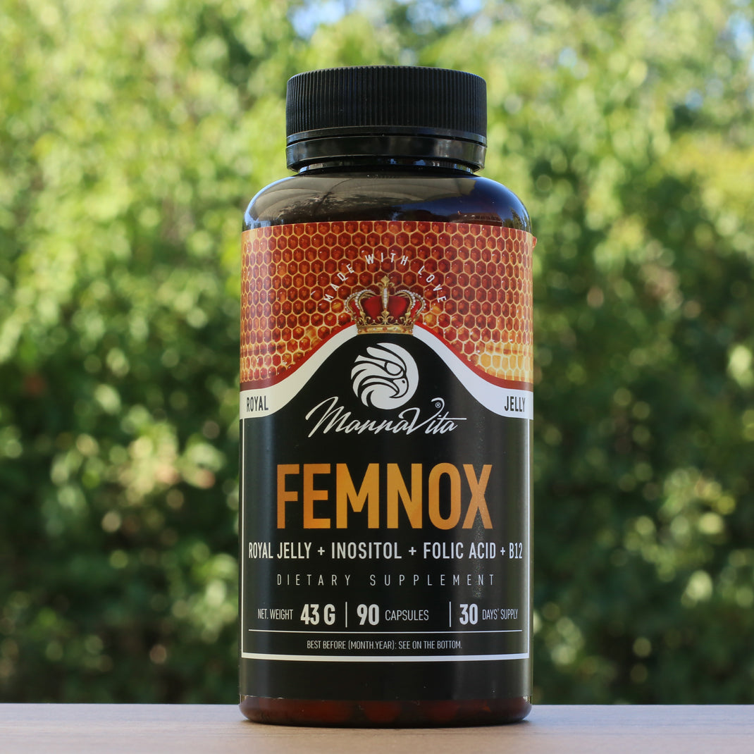 FEMNOX Jalea Real + Inositol + Ácido Fólico + complejo B12 • 90 cápsulas