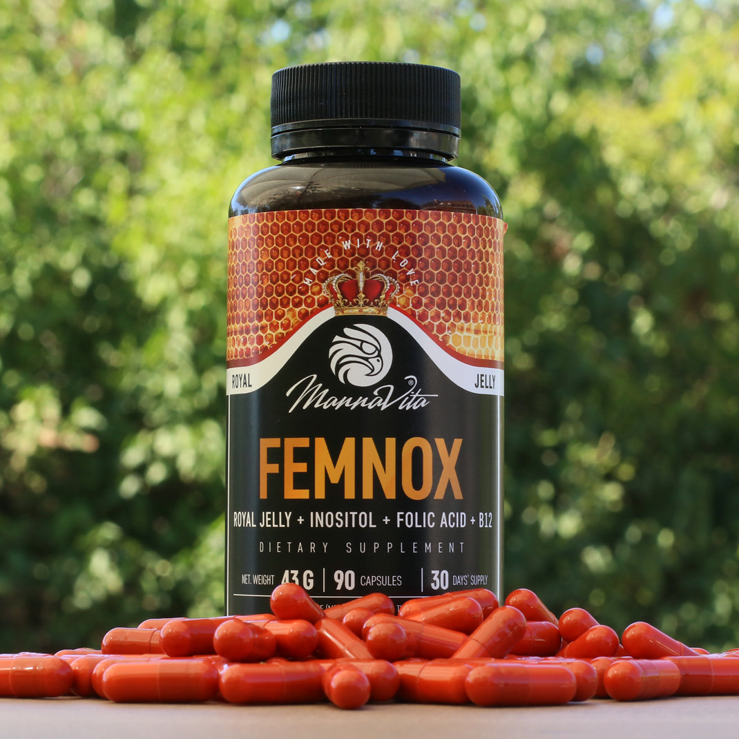 FEMNOX Jalea Real + Inositol + Ácido Fólico + complejo B12 • 90 cápsulas