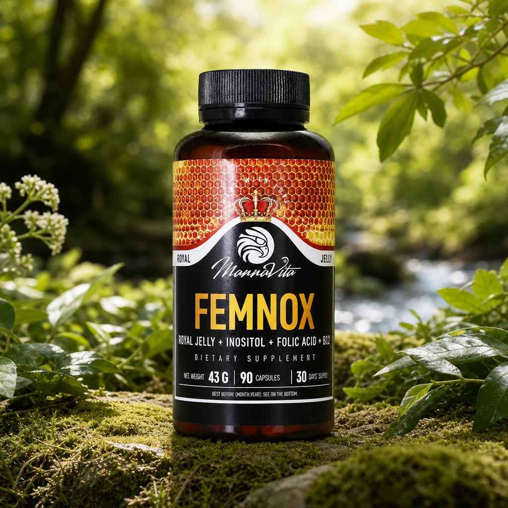 FEMNOX Jalea Real + Inositol + Ácido Fólico + complejo B12 • 90 cápsulas