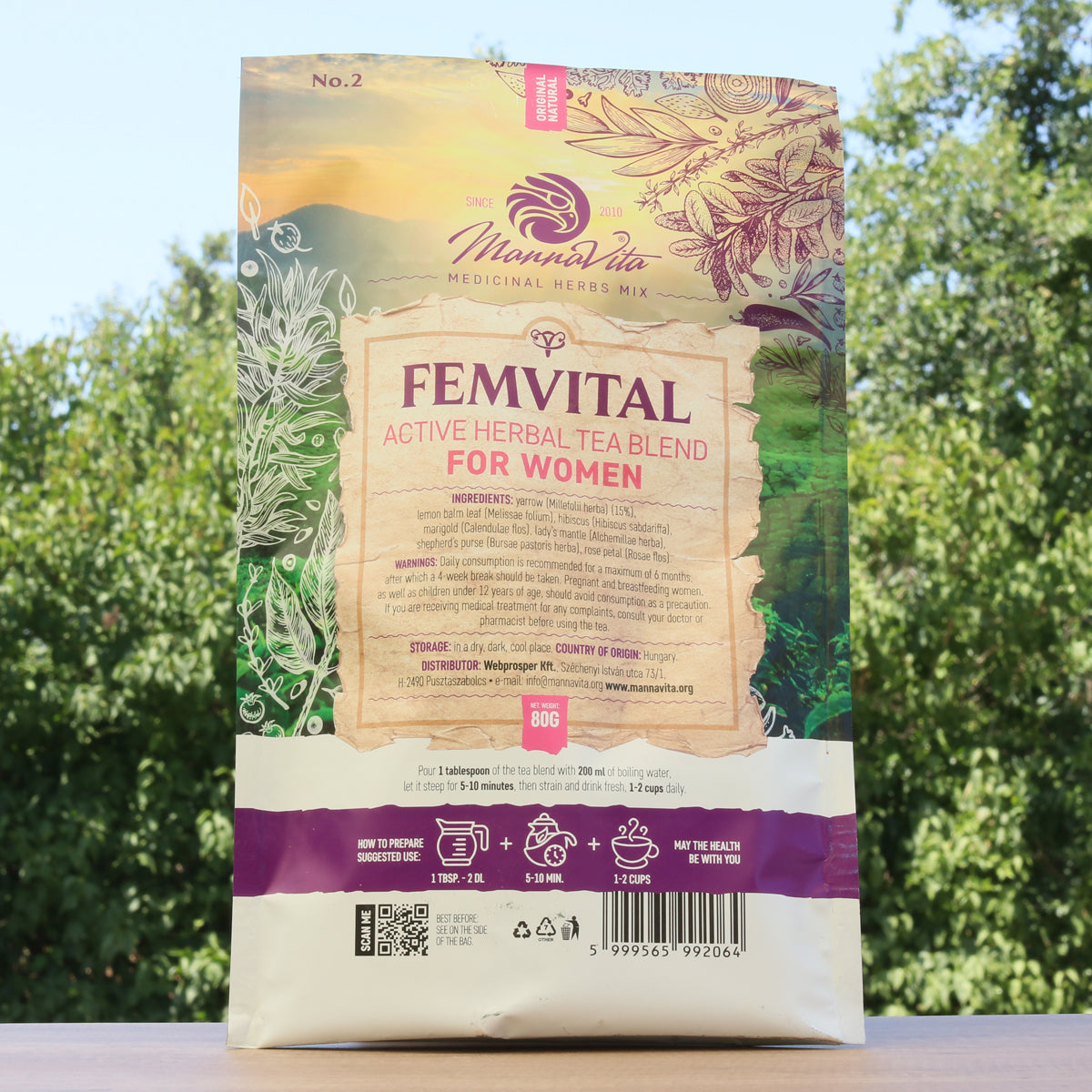 FEMVITAL mezcla activa de té de hierbas para mujeres • 80g